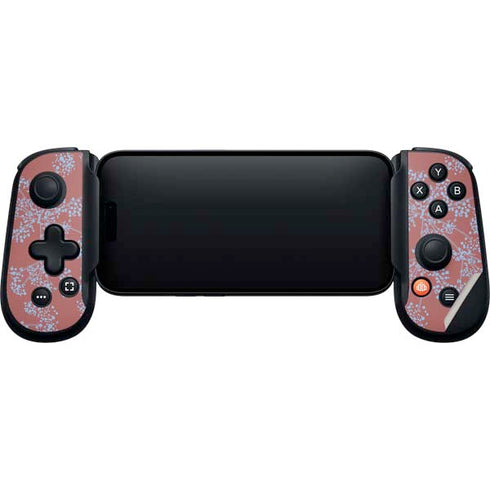 Airy Blue Floral Backbone One for iPhone Game Controller Skin