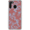 Airy Blue Floral Galaxy A21 Clear Case