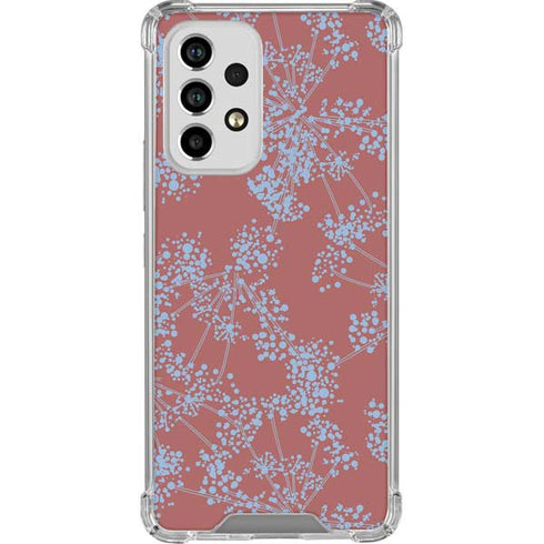 Airy Blue Floral Galaxy A33 5G Clear Case