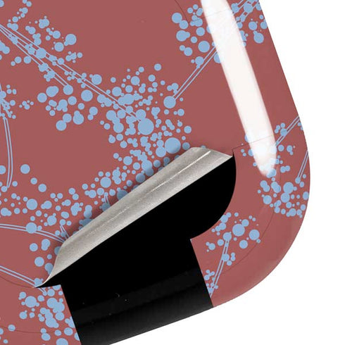 Airy Blue Floral Galaxy Buds Live Skin