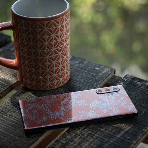 Airy Blue Floral Galaxy Note 10 Plus Skin