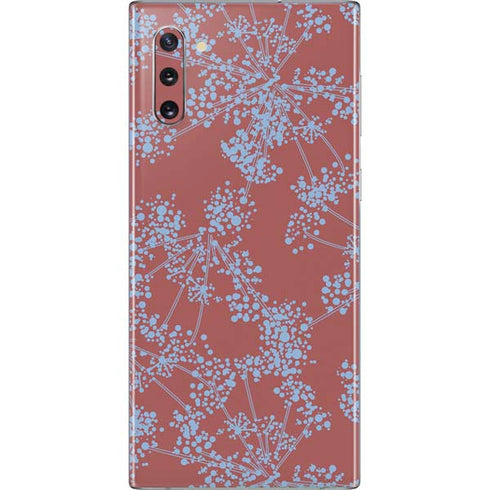 Airy Blue Floral Galaxy Note 10 Skin