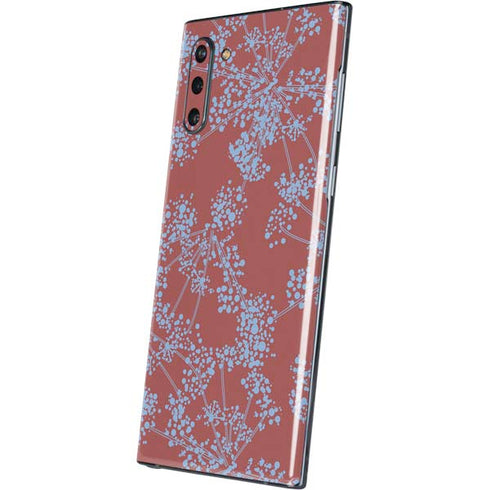 Airy Blue Floral Galaxy Note 10 Skin