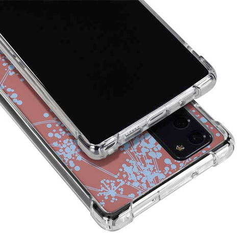 Airy Blue Floral Galaxy Note20 5G Clear Case