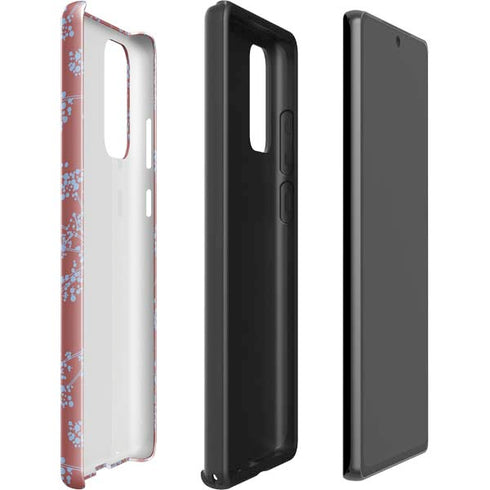 Airy Blue Floral Galaxy Note20 5G Pro Case