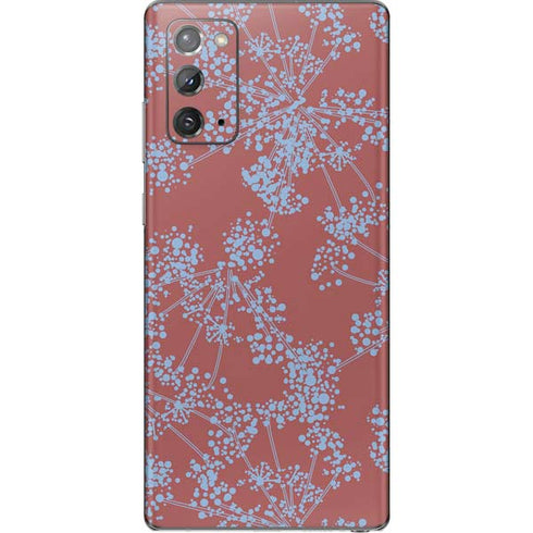 Airy Blue Floral Galaxy Note20 5G Skin