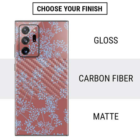 Airy Blue Floral Galaxy Note20 Ultra 5G Skin
