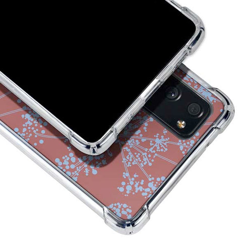 Airy Blue Floral Galaxy S20 FE Clear Case