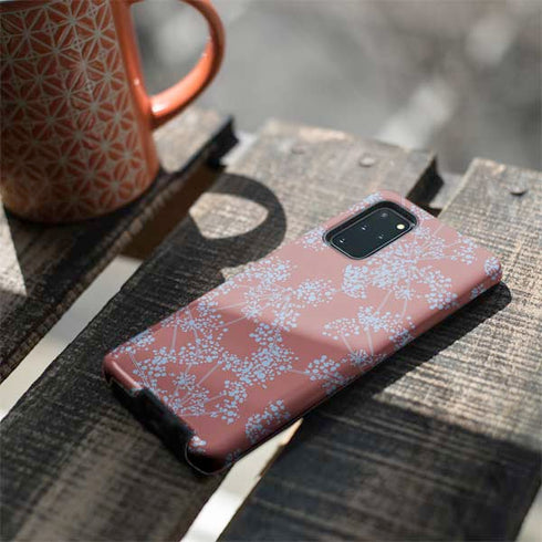 Airy Blue Floral Galaxy S20 Plus Pro Case