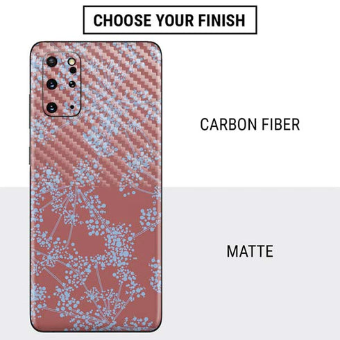 Airy Blue Floral Galaxy S20 Plus Skin