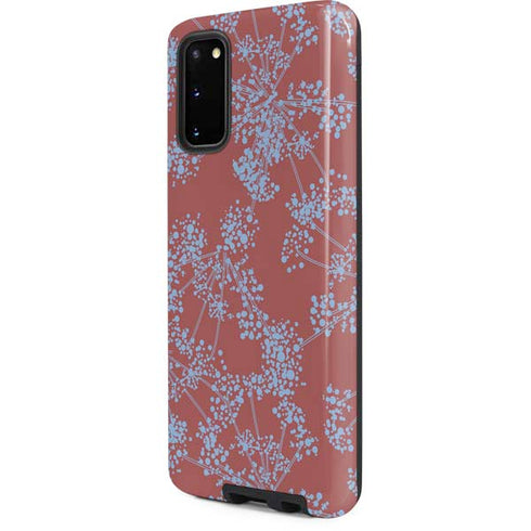 Airy Blue Floral Galaxy S20 Pro Case