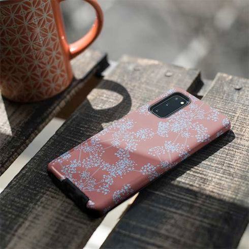 Airy Blue Floral Galaxy S20 Pro Case