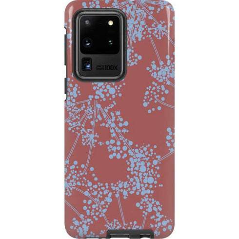 Airy Blue Floral Galaxy S20 Ultra 5G Pro Case