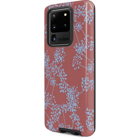 Airy Blue Floral Galaxy S20 Ultra 5G Pro Case