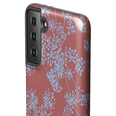 Airy Blue Floral Galaxy S21 FE Pro Case