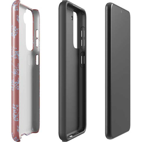 Airy Blue Floral Galaxy S21 Plus 5G Pro Case