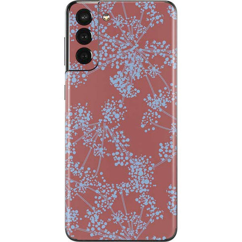 Airy Blue Floral Galaxy S21 Plus 5G Skin