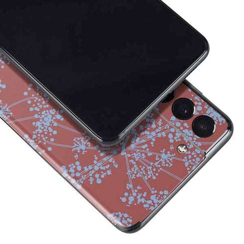 Airy Blue Floral Galaxy S21 Plus 5G Skin
