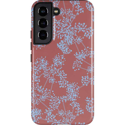 Airy Blue Floral Galaxy S22 Pro Case