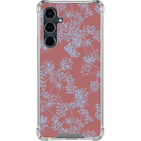 Airy Blue Floral Galaxy S23 FE Clear Case
