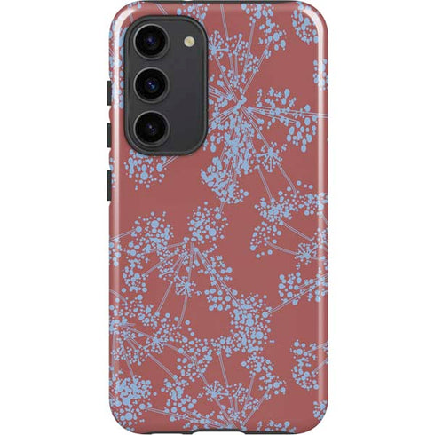 Airy Blue Floral Galaxy S23 Plus Pro Case