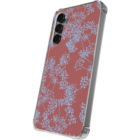 Airy Blue Floral Galaxy S24 Plus Clear Case