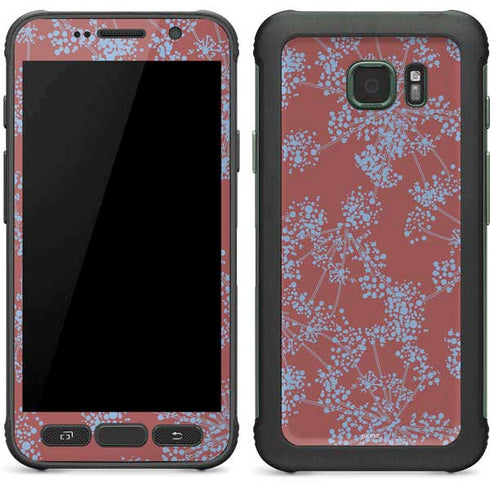 Airy Blue Floral Galaxy S7 Active Skin