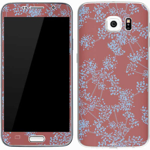 Airy Blue Floral Galaxy S7 Skin