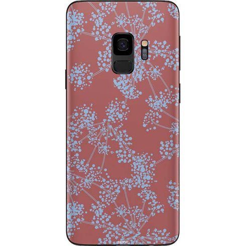 Airy Blue Floral Galaxy S9 Skin