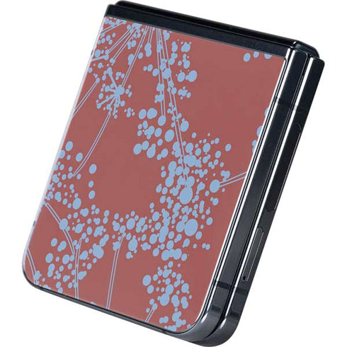 Airy Blue Floral Galaxy Z Flip5 5G Skin
