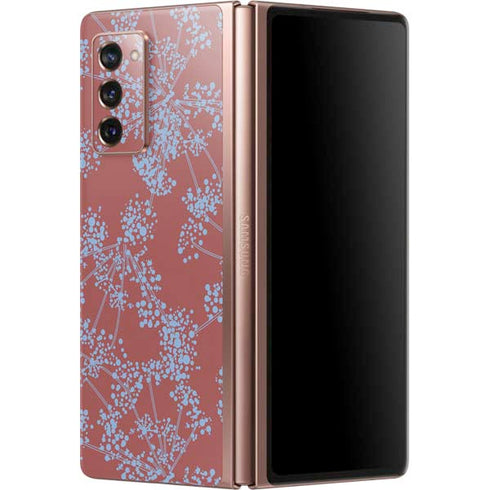 Airy Blue Floral Galaxy Z Fold2 5G Skin
