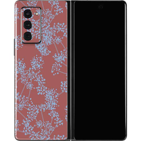 Airy Blue Floral Galaxy Z Fold2 5G Skin