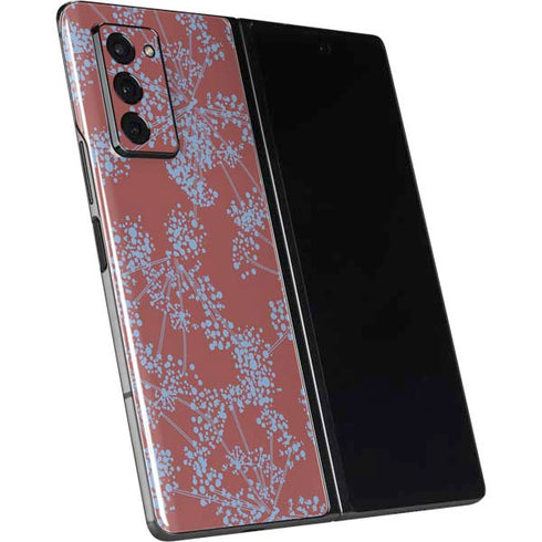 Airy Blue Floral Galaxy Z Fold2 5G Skin
