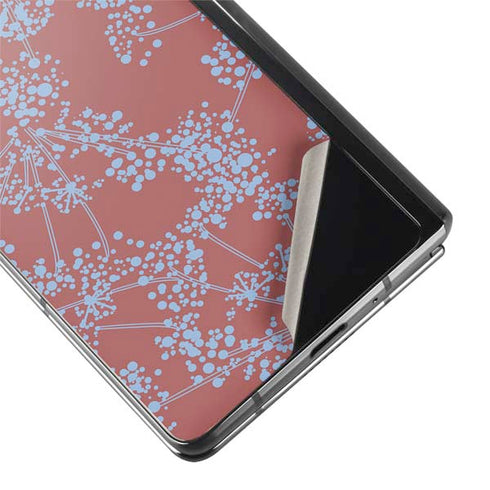 Airy Blue Floral Galaxy Z Fold2 5G Skin