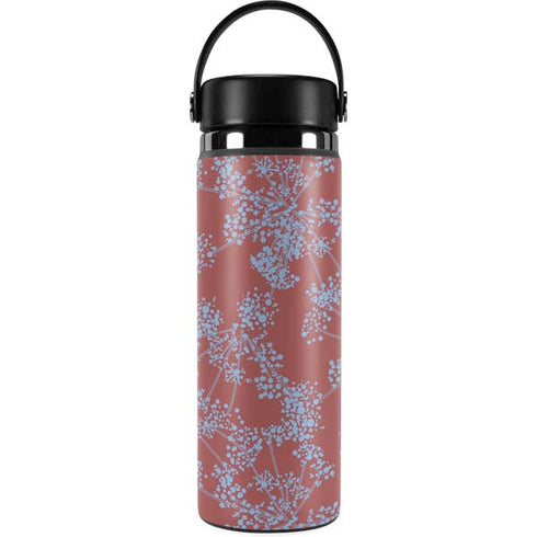 Airy Blue Floral Hydro Flask 20oz Wide Mouth Skin