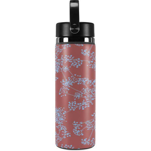 Airy Blue Floral Hydro Flask 20oz Wide Mouth Skin