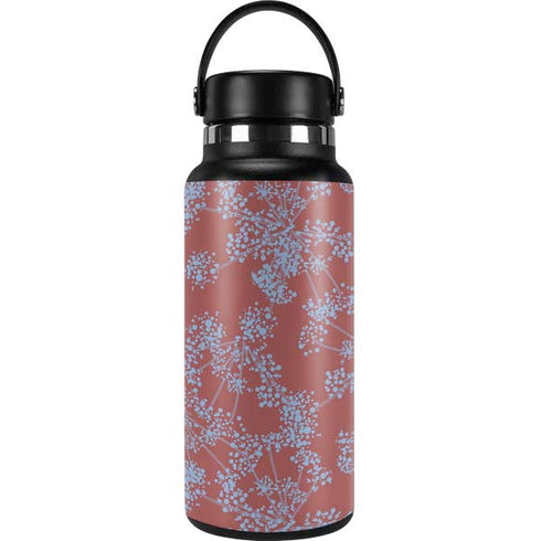 Airy Blue Floral Hydro Flask 32oz Wide Mouth Skin