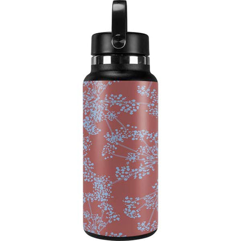 Airy Blue Floral Hydro Flask 32oz Wide Mouth Skin