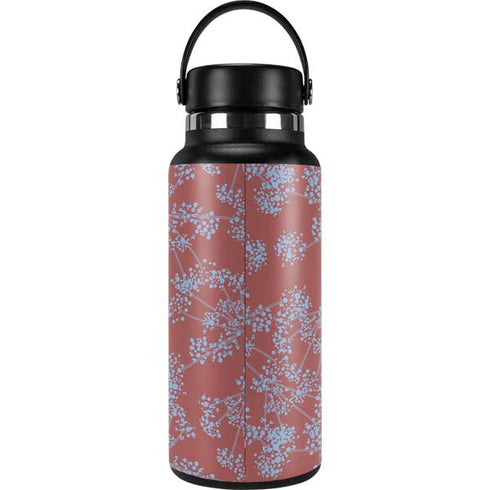 Airy Blue Floral Hydro Flask 32oz Wide Mouth Skin