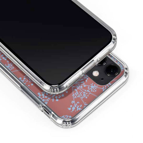 Airy Blue Floral iPhone 11 Clear Case
