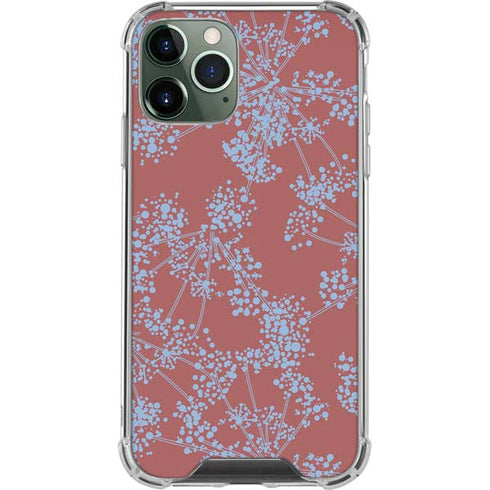 Airy Blue Floral iPhone 11 Pro Max Clear Case