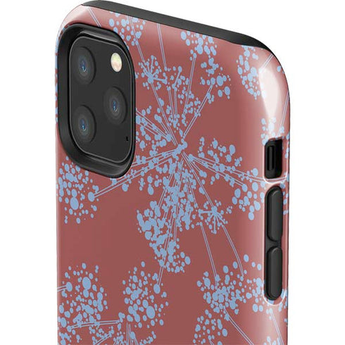 Airy Blue Floral iPhone 11 Pro Max Impact Case