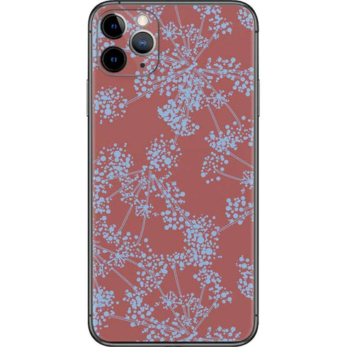 Airy Blue Floral iPhone 11 Pro Max Skin