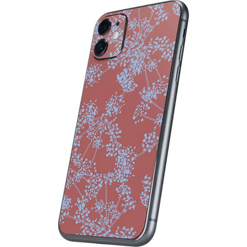 Airy Blue Floral iPhone 11 Skin