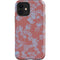Airy Blue Floral iPhone 12 Impact Case