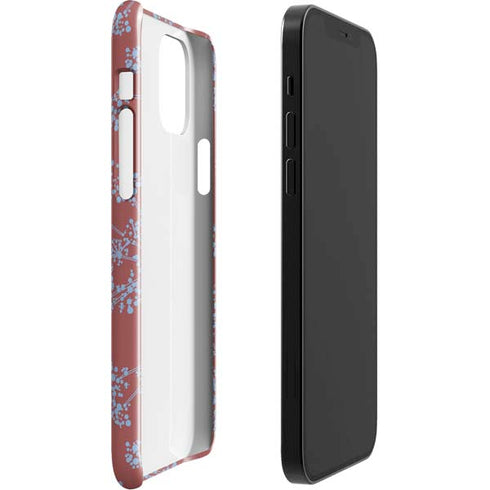 Airy Blue Floral iPhone 12 Mini Lite Case