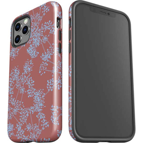 Airy Blue Floral iPhone 12 Pro Impact Case