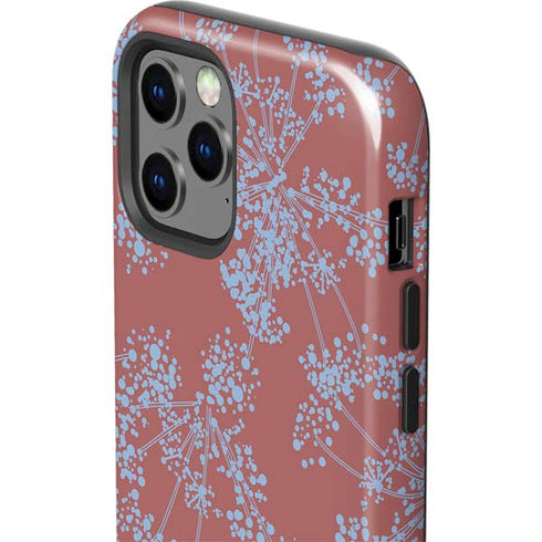 Airy Blue Floral iPhone 12 Pro Max Impact Case