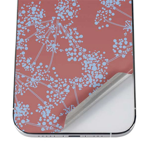 Airy Blue Floral iPhone 12 Pro Max Skin