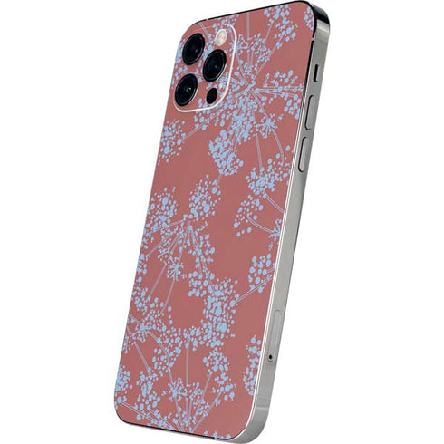 Airy Blue Floral iPhone 12 Pro Skin